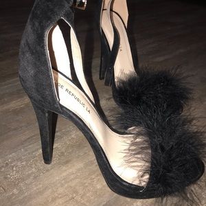Black stiletto heels